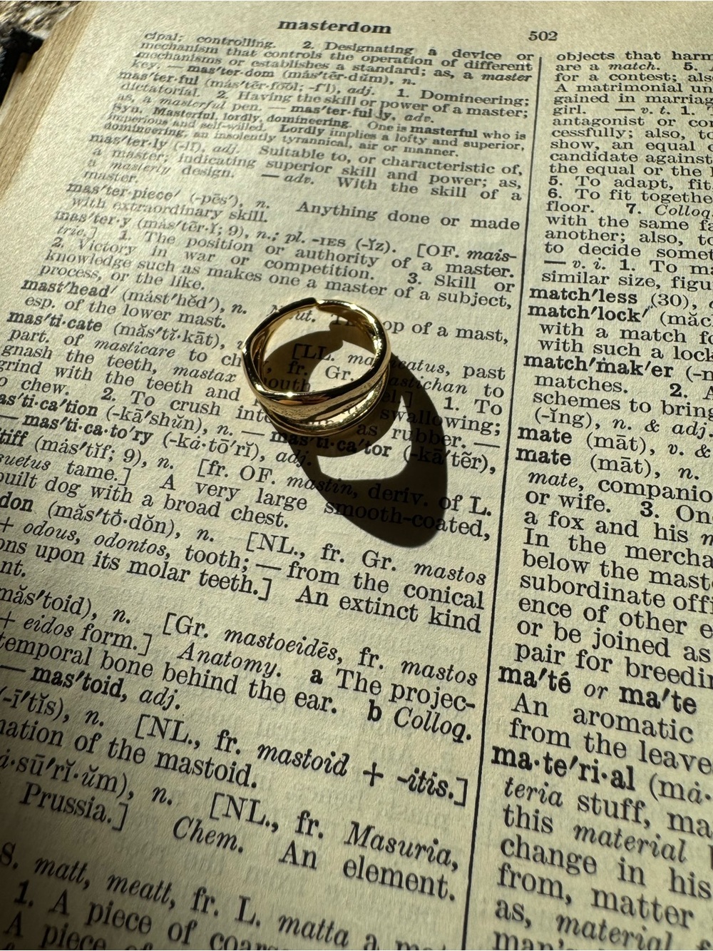 Gold Tone Stacked Band Pinky Ring - Classic Shine